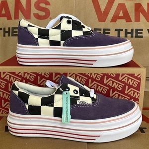 Vans COMFYCUSH ERA Suede/Canvas PurpleV/Classic White sneakers - platforms WMNS